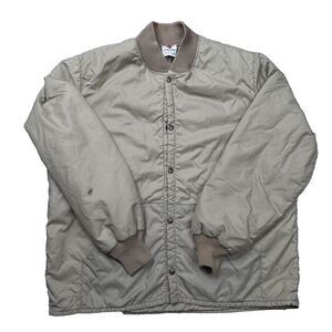 Vintage Columbia Men's‎ Jacket Size XXL Button Front Beige Color